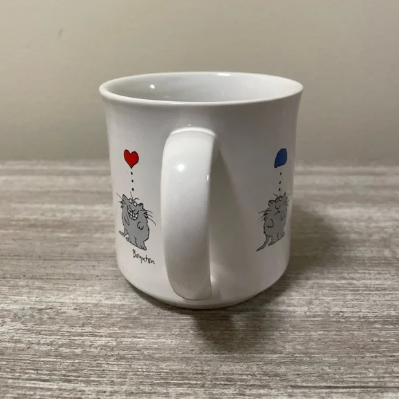 Vintage Sandra Boynton Cat with Heart Balloon Mug - Picture 4 of 6